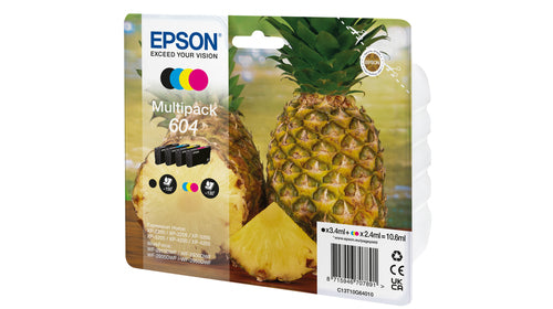 Epson 604 ink cartridge 4 pc(s) Compatible Standard Yield Black, Cyan, Magenta, Yellow Epson 604 ink cartridge 4 pc(s) Compatible Standard Yield Black, Cyan, Magenta, Yellow